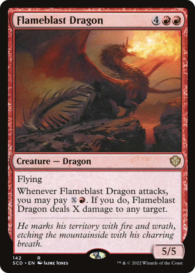 Flameblast Dragon [Starter Commander Decks] | The Time Vault CA