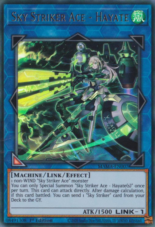 Sky Striker Ace - Hayate [MAMA-EN007] Ultra Rare | The Time Vault CA