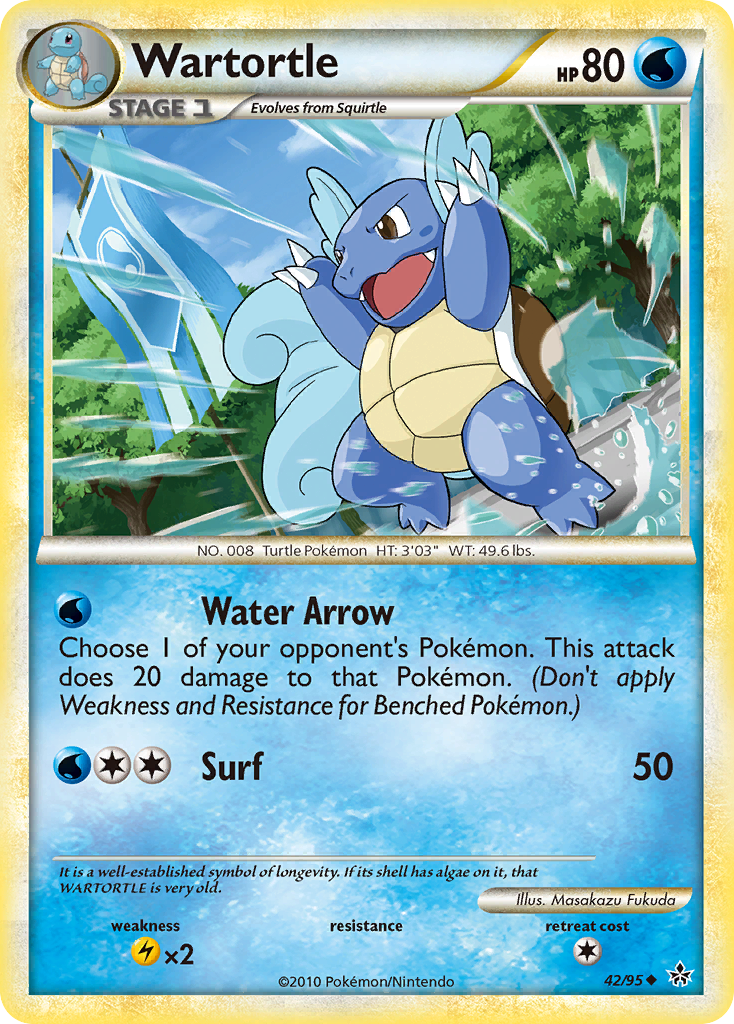 Wartortle (42/95) [HeartGold & SoulSilver: Unleashed] | The Time Vault CA