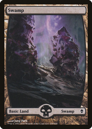 Swamp (239) - Full Art [Zendikar] | The Time Vault CA