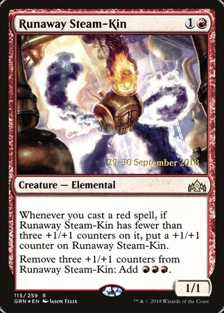 Runaway Steam-Kin [Guilds of Ravnica Promos] | The Time Vault CA