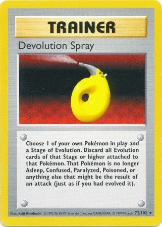 Devolution Spray (72/102) [Base Set Shadowless Unlimited] | The Time Vault CA