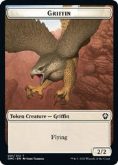 Zombie Knight // Griffin Double-sided Token [Dominaria United Commander Tokens] | The Time Vault CA