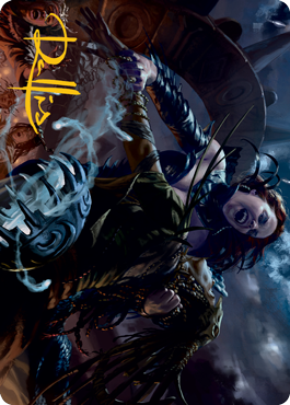 Olivia's Midnight Ambush Art Card (Gold-Stamped Signature) [Innistrad: Midnight Hunt Art Series] | The Time Vault CA