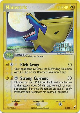 Manectric (8/100) (Stamped) [EX: Crystal Guardians] | The Time Vault CA