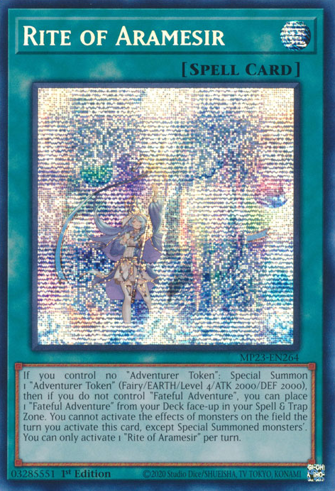 Rite of Aramesir [MP23-EN264] Prismatic Secret Rare | The Time Vault CA