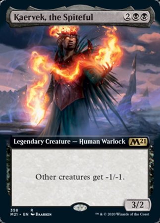 Kaervek, the Spiteful (Extended Art) [Core Set 2021] | The Time Vault CA