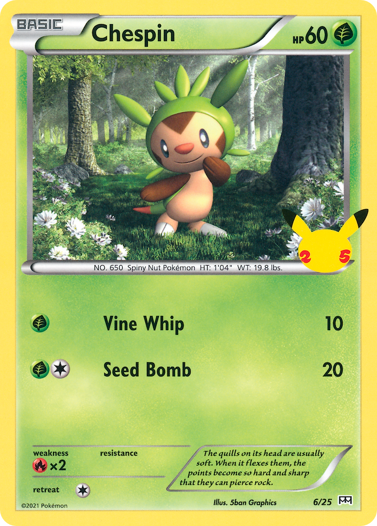 Chespin (6/25) [McDonald's 25th Anniversary] | The Time Vault CA