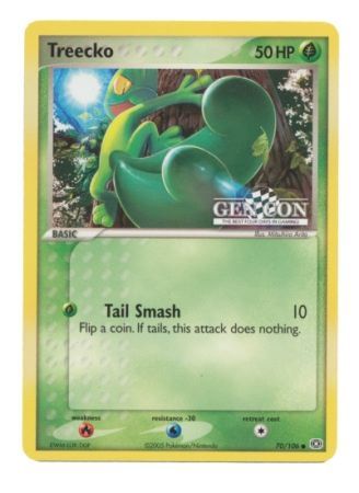 Treecko (70/106) (Gen Con The Best Four Days in Gaming Promo) [EX: Emerald] | The Time Vault CA