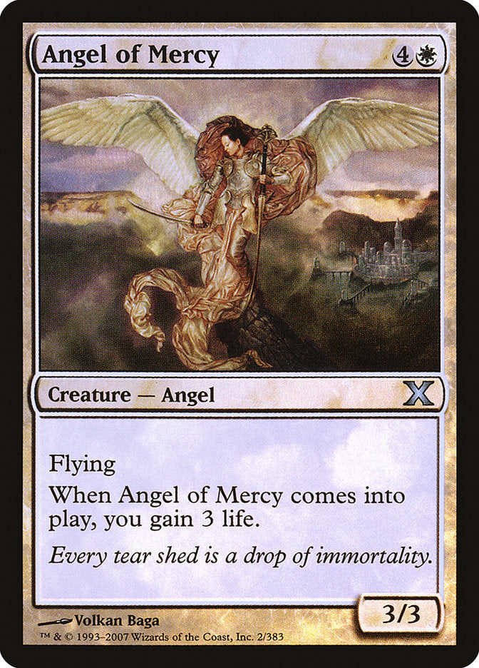 Angel of Mercy (Premium Foil) [Tenth Edition] | The Time Vault CA