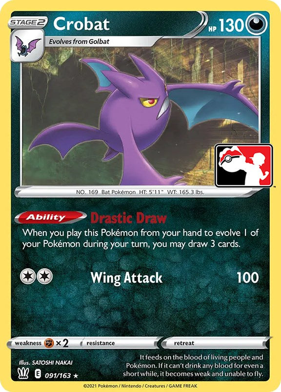 Crobat (091/163) [Prize Pack Series One] | The Time Vault CA