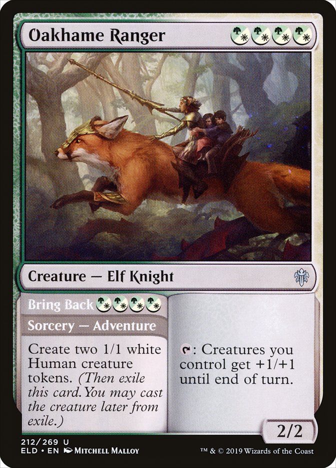 Oakhame Ranger // Bring Back [Throne of Eldraine] | The Time Vault CA