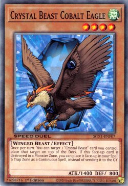 Crystal Beast Cobalt Eagle [SGX1-ENF07] Common | The Time Vault CA