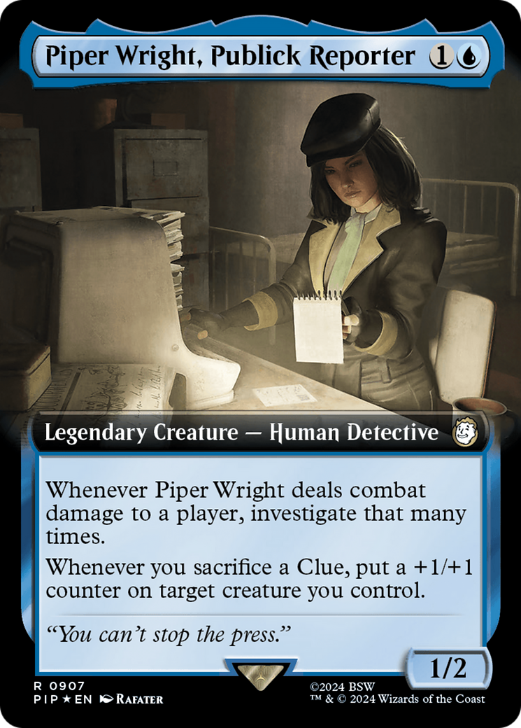 Piper Wright, Publick Reporter (Extended Art) (Surge Foil) [Fallout] | The Time Vault CA