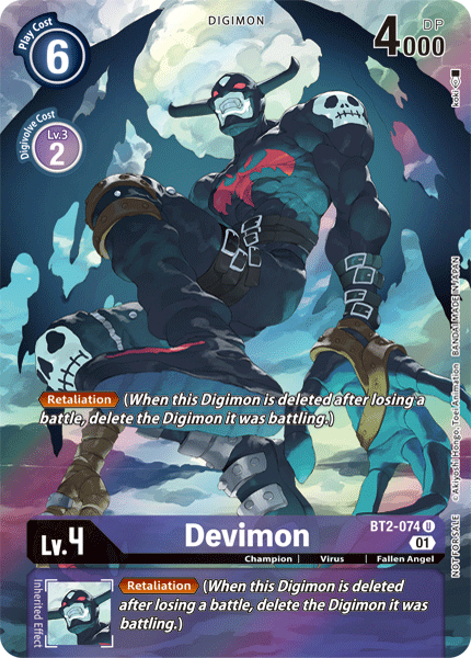 Devimon [BT2-074] (Alternate Art) [Release Special Booster Ver.1.0] | The Time Vault CA