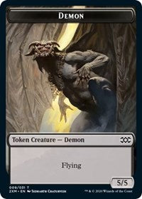 Demon // Elemental Double-sided Token [Double Masters Tokens] | The Time Vault CA