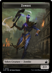 Bird // Zombie Double-Sided Token [Ravnica Remastered Tokens] | The Time Vault CA