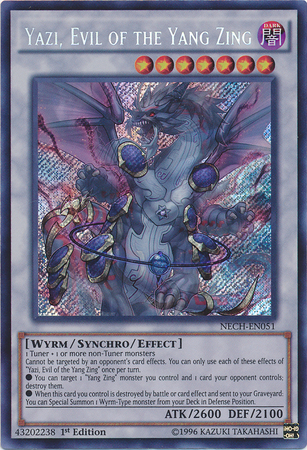 Yazi, Evil of the Yang Zing [NECH-EN051] Secret Rare | The Time Vault CA