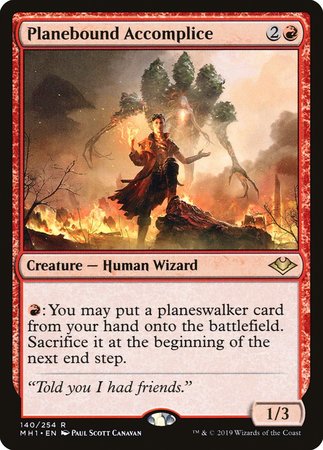 Planebound Accomplice [Modern Horizons] | The Time Vault CA