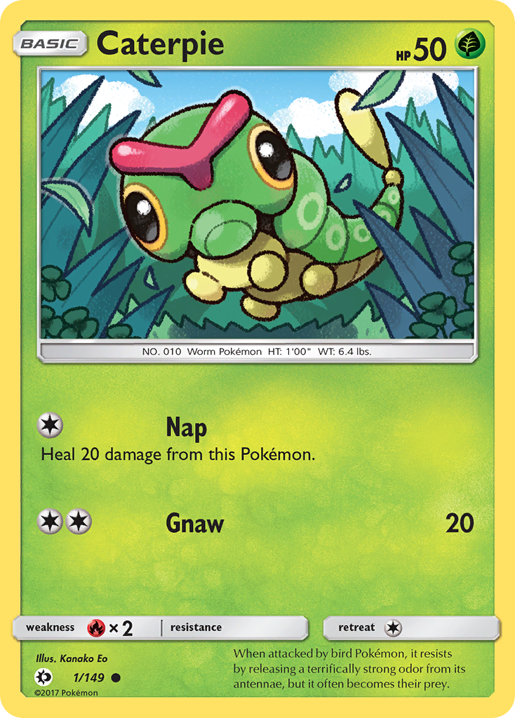 Caterpie (1/149) [Sun & Moon: Base Set] | The Time Vault CA