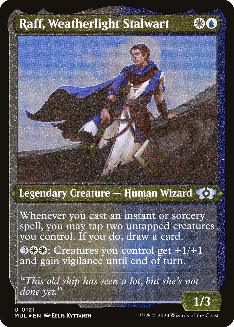 Raff, Weatherlight Stalwart (Foil Etched) [Multiverse Legends] | The Time Vault CA