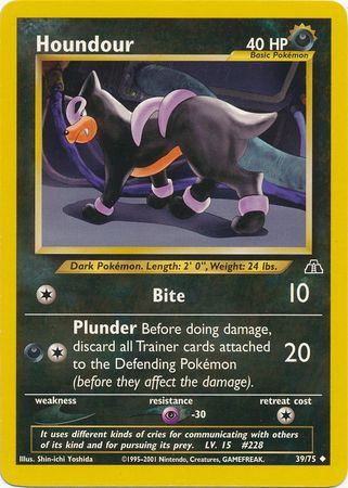 Houndour (39/75) [Neo Discovery Unlimited] | The Time Vault CA