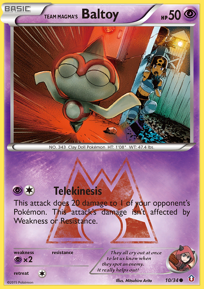 Team Magma's Baltoy (10/34) [XY: Double Crisis] | The Time Vault CA