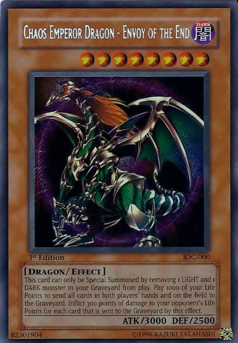 Chaos Emperor Dragon - Envoy of the End [IOC-000] Secret Rare | The Time Vault CA