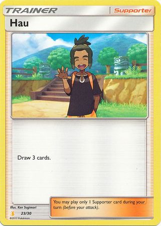 Hau (23/30) [Sun & Moon: Trainer Kit - Alolan Raichu] | The Time Vault CA