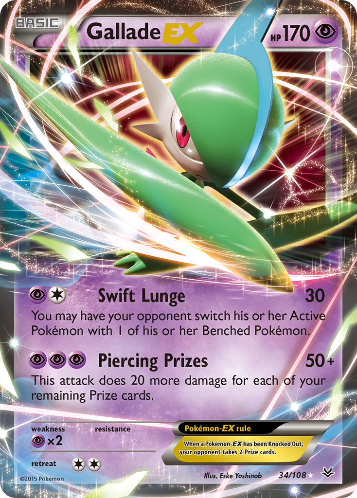 Gallade EX (34/108) [XY: Roaring Skies] | The Time Vault CA