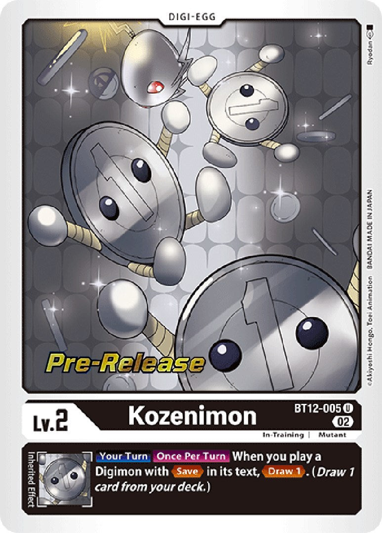 Kozenimon [BT12-005] [Across Time Pre-Release Cards] | The Time Vault CA
