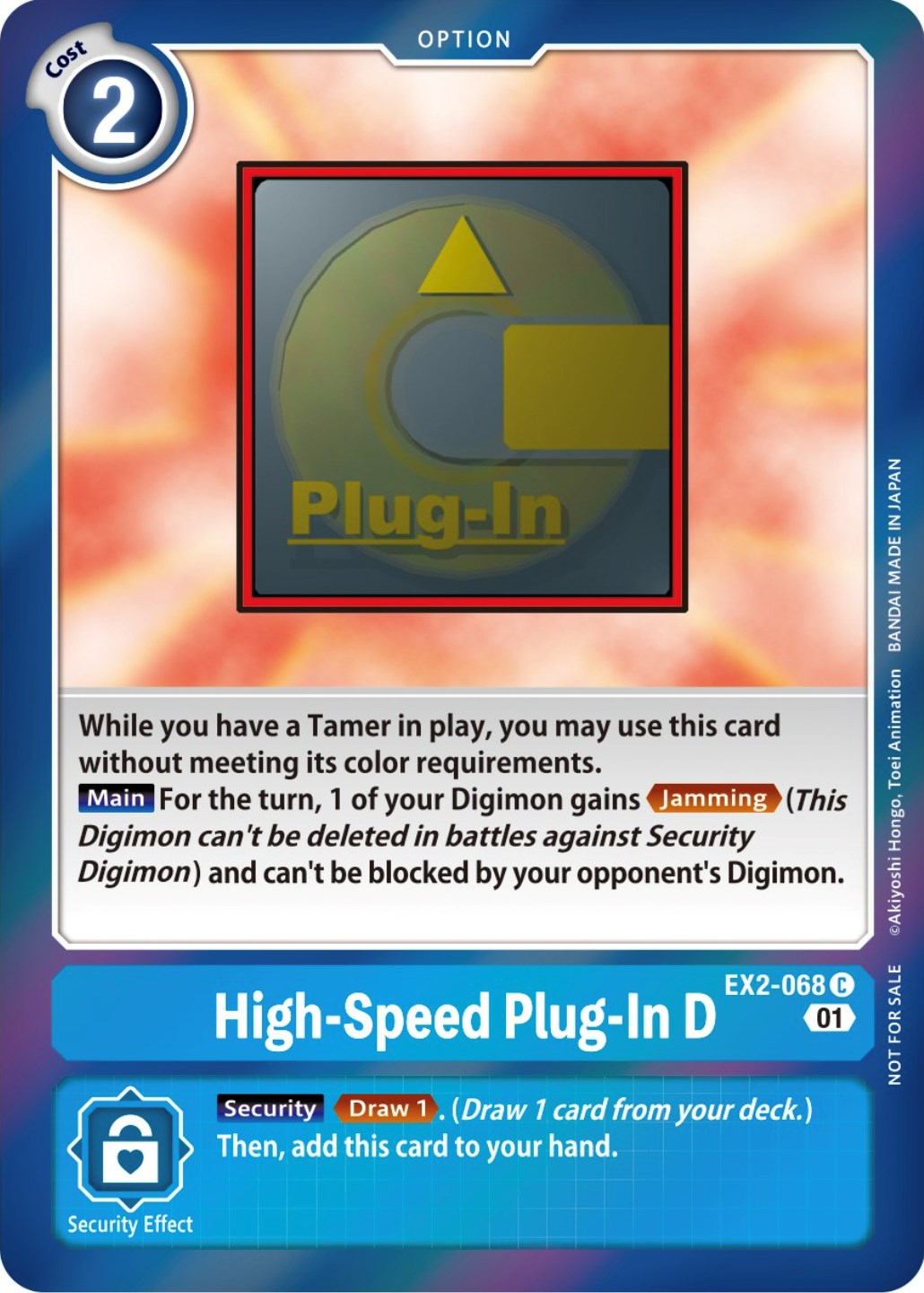 High-Speed Plug-In D [EX2-068] (Event Pack 4) [Digital Hazard Promos] | The Time Vault CA
