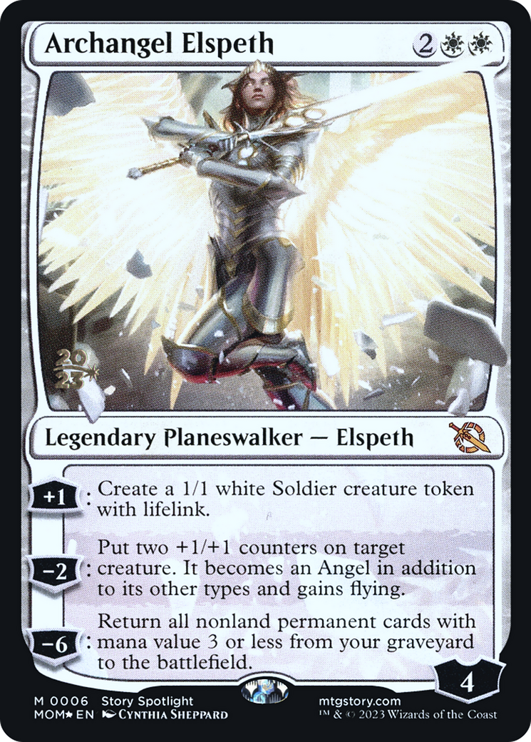 Archangel Elspeth [March of the Machine Prerelease Promos] | The Time Vault CA