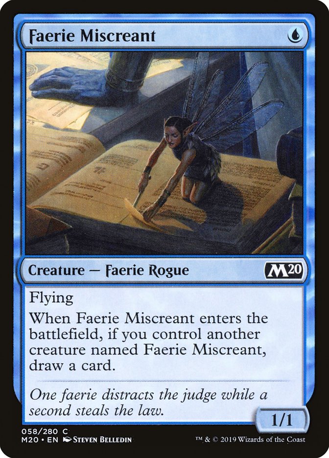 Faerie Miscreant [Core Set 2020] | The Time Vault CA