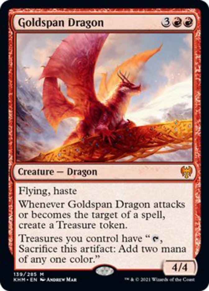 Goldspan Dragon [Kaldheim] | The Time Vault CA