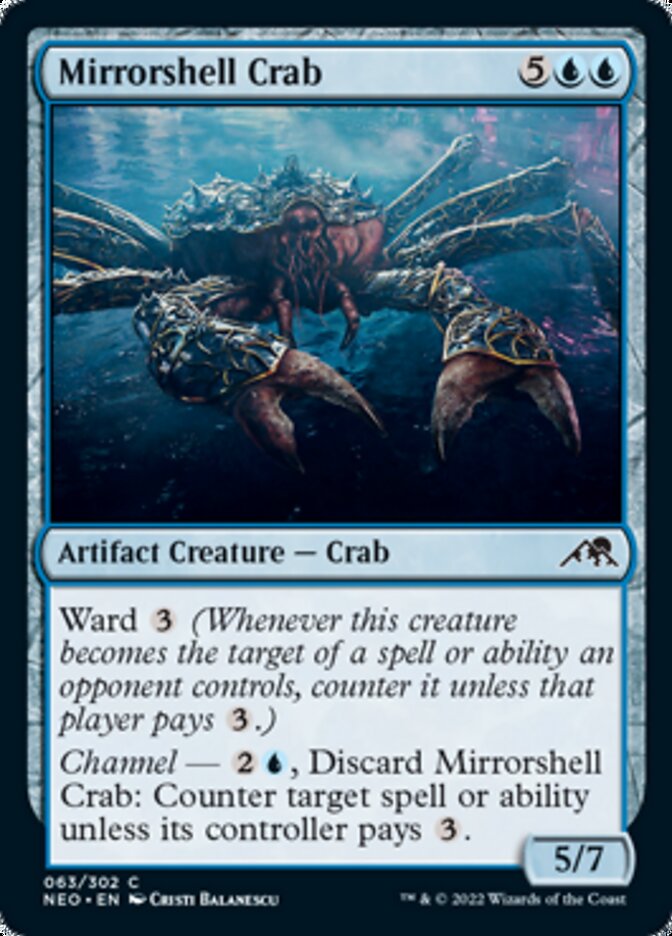 Mirrorshell Crab [Kamigawa: Neon Dynasty] | The Time Vault CA