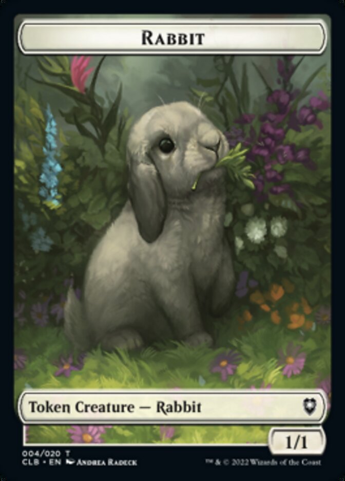 Treasure // Rabbit Double-sided Token [Commander Legends: Battle for Baldur's Gate Tokens] | The Time Vault CA