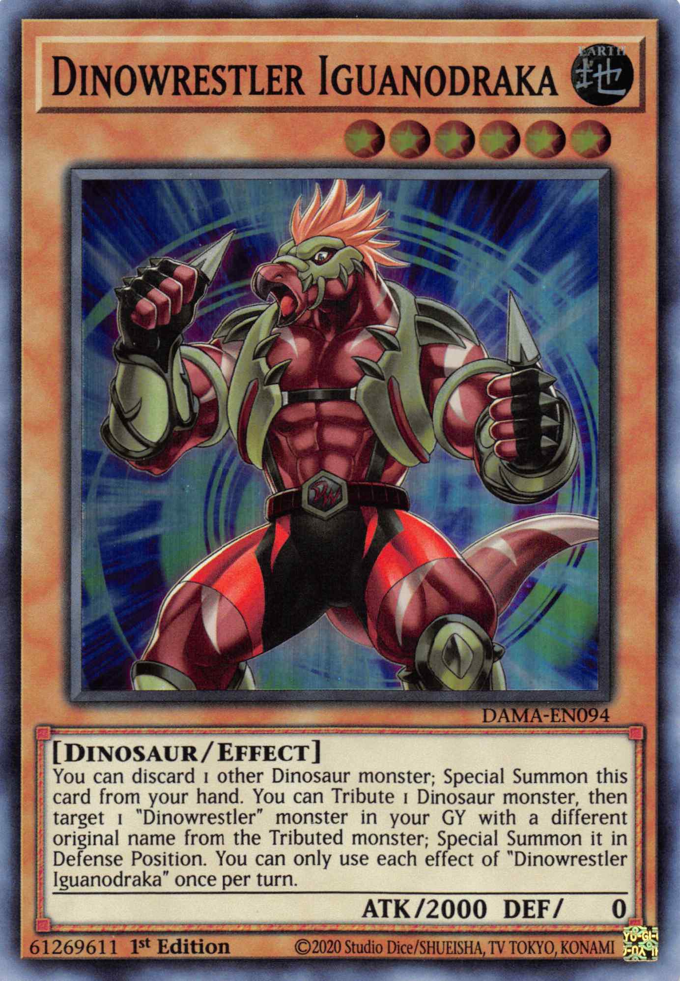 Dinowrestler Iguanodraka [DAMA-EN094] Super Rare | The Time Vault CA