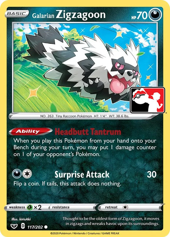 Galarian Zigzagoon (117/202) [Prize Pack Series One] | The Time Vault CA