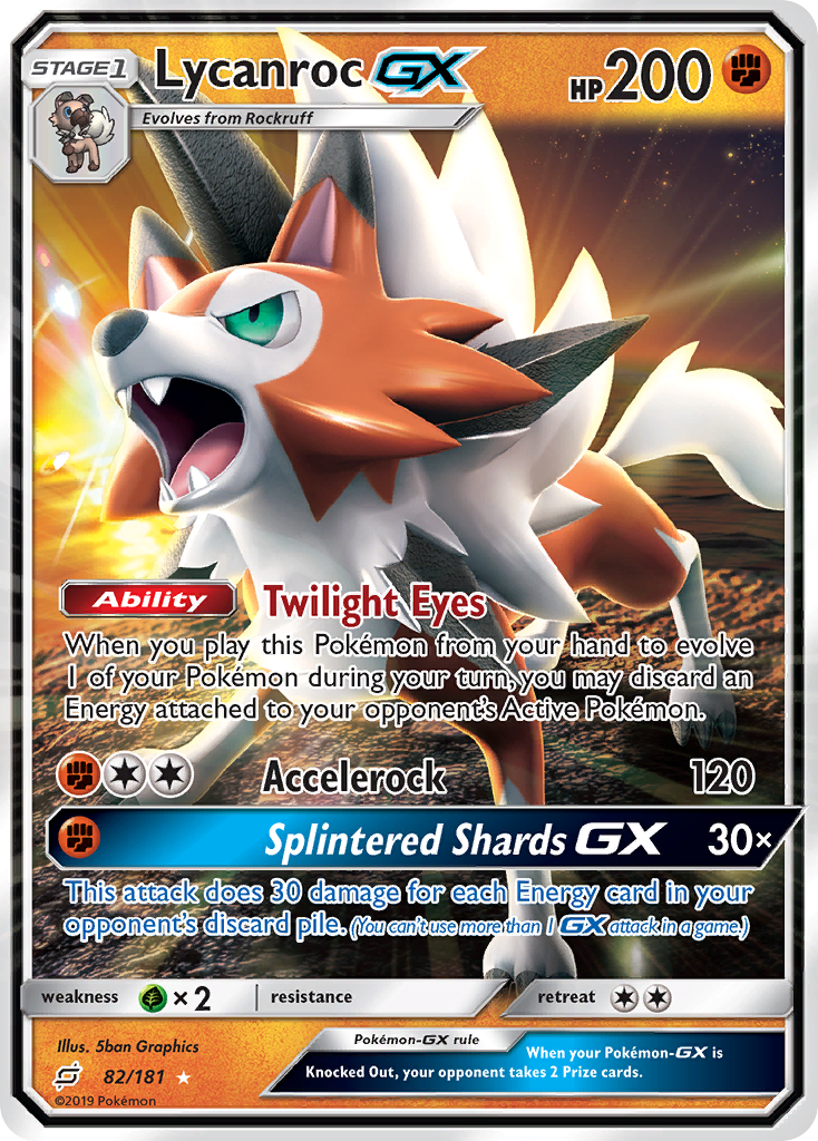 Lycanroc GX (82/181) [Sun & Moon: Team Up] | The Time Vault CA