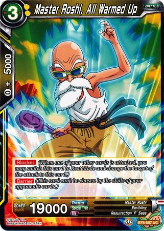 Master Roshi, All Warmed Up (BT5-087) [Miraculous Revival] | The Time Vault CA