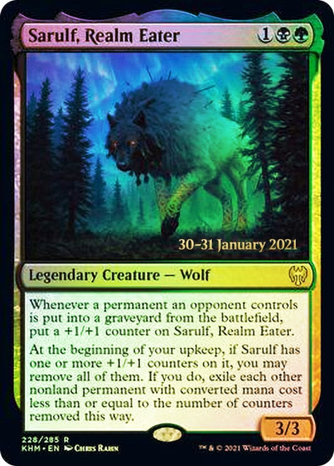 Sarulf, Realm Eater  [Kaldheim Prerelease Promos] | The Time Vault CA