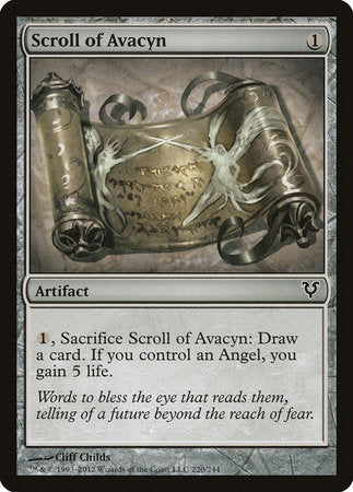 Scroll of Avacyn [Avacyn Restored] | The Time Vault CA