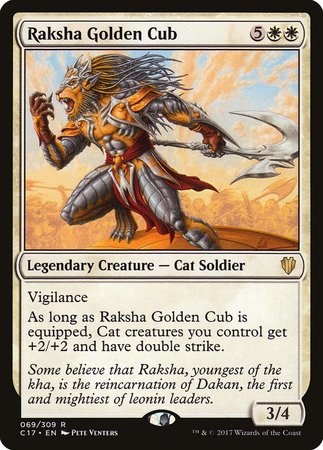 Raksha Golden Cub [Commander 2017] | The Time Vault CA