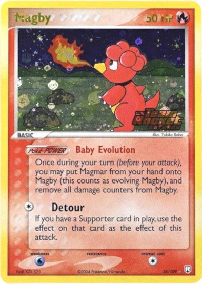 Magby (24/109) (Stamped) [EX: Team Rocket Returns] | The Time Vault CA