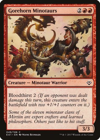Gorehorn Minotaurs [Archenemy: Nicol Bolas] | The Time Vault CA