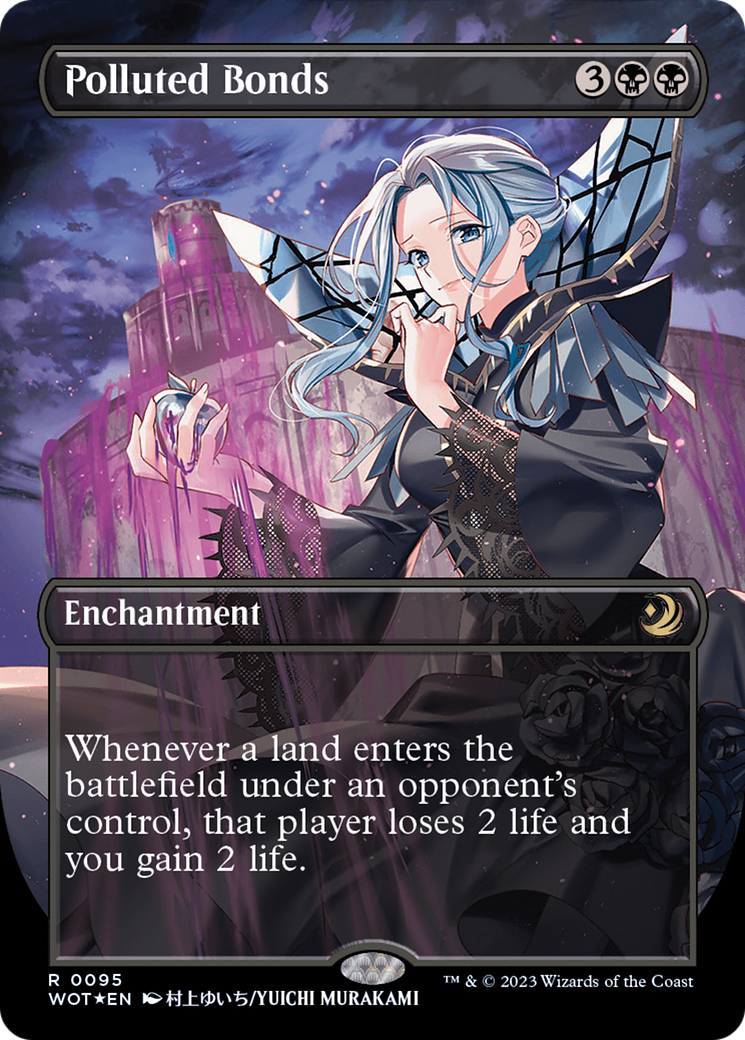 Polluted Bonds (Anime Borderless) (Confetti Foil) [Wilds of Eldraine: Enchanting Tales] | The Time Vault CA