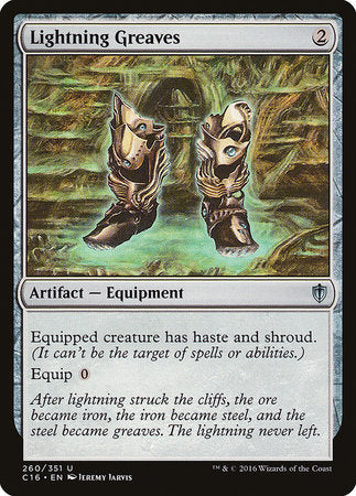 Lightning Greaves [Commander 2016] | The Time Vault CA