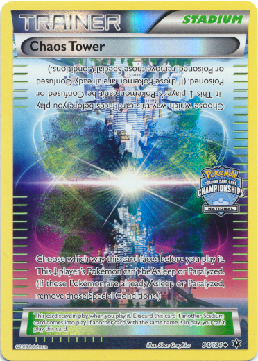 Chaos Tower (94/124) (National Championship Promo) [XY: Fates Collide] | The Time Vault CA