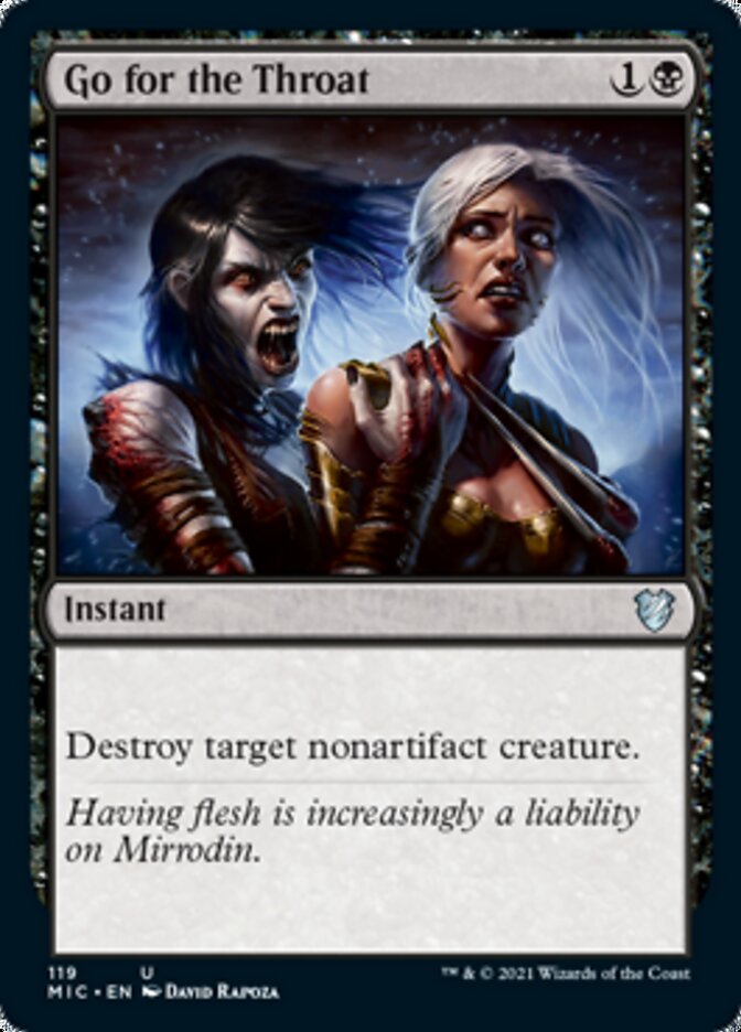 Go for the Throat [Innistrad: Midnight Hunt Commander] | The Time Vault CA